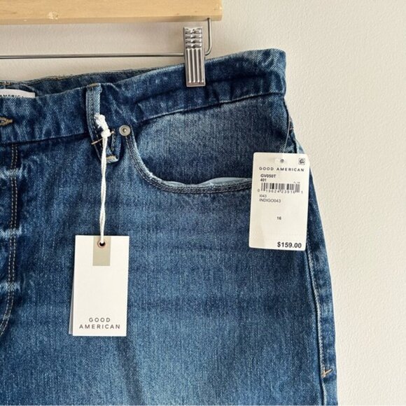 Good American Good Vintage Distressed Indigo Jeans - Picture 7 of 9